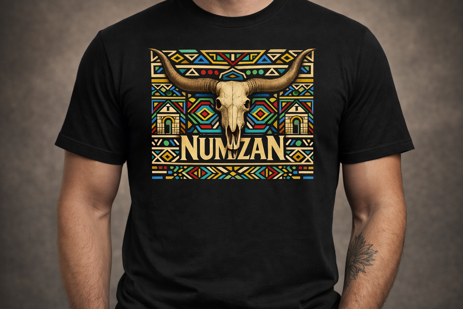 Numzan Casual T-Shirt | Traditional Black